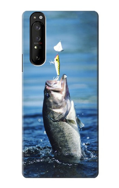 S1594 Bass Fishing Case Cover Custodia per Sony Xperia 1 III