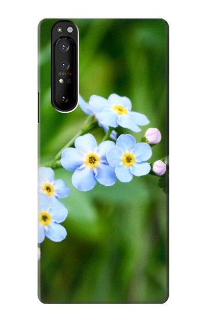 S1818 Forget Me Not Case Cover Custodia per Sony Xperia 1 III S1818 Forget Me Not Case Cover Custodia per Sony Xperia 1 III