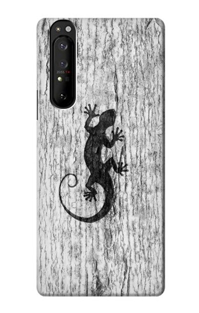 S2446 Gecko Wood Graphic Printed Case Cover Custodia per Sony Xperia 1 III S2446 Gecko Wood Graphic Printed Case Cover Custodia per Sony Xperia 1 III