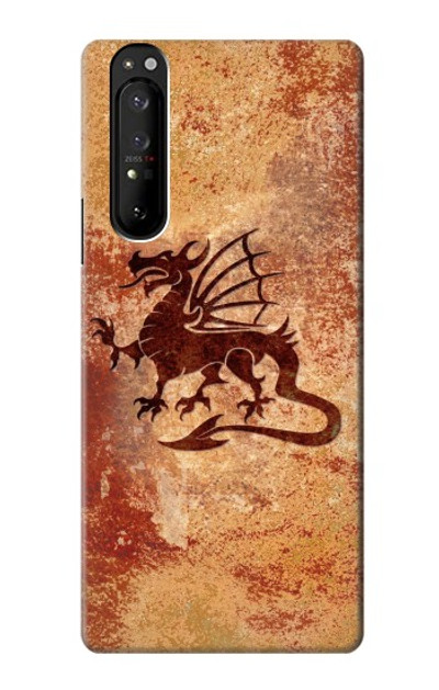 S2485 Dragon Metal Texture Graphic Printed Case Cover Custodia per Sony Xperia 1 III S2485 Dragon Metal Texture Graphic Printed Case Cover Custodia per Sony Xperia 1 III