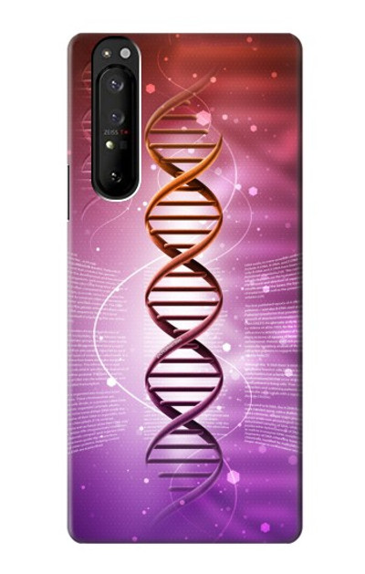 S2573 Dna Genetic Code Case Cover Custodia per Sony Xperia 1 III