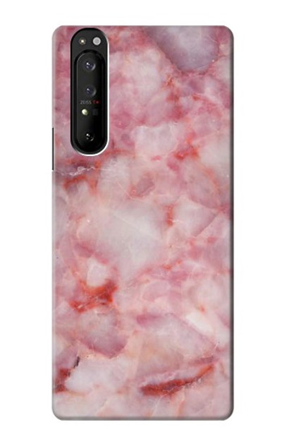 S2843 Pink Marble Texture Case Cover Custodia per Sony Xperia 1 III