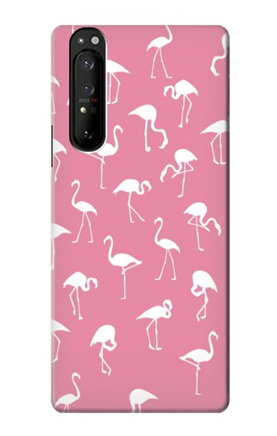 S2858 Pink Flamingo Pattern Case Cover Custodia per Sony Xperia 1 III