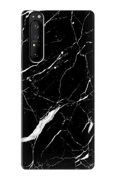 S2895 Black Marble Graphic Printed Case Cover Custodia per Sony Xperia 1 III