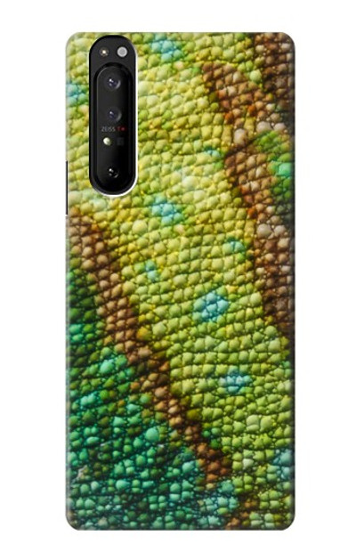 S3057 Lizard Skin Graphic Printed Case Cover Custodia per Sony Xperia 1 III