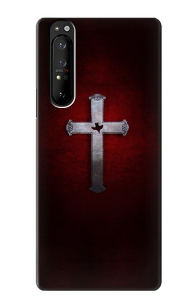 S3160 Christian Cross Case Cover Custodia per Sony Xperia 1 III