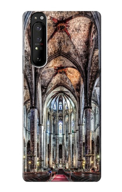 S3210 Santa Maria Del Mar Cathedral Case Cover Custodia per Sony Xperia 1 III