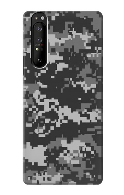 S3293 Urban Black Camo Camouflage Case Cover Custodia per Sony Xperia 1 III