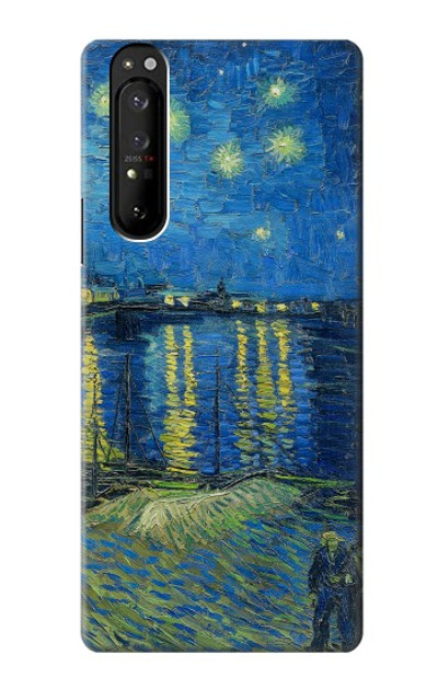 S3336 Van Gogh Starry Night Over the Rhone Case Cover Custodia per Sony Xperia 1 III