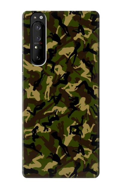 S3356 Sexy Girls Camo Camouflage Case Cover Custodia per Sony Xperia 1 III