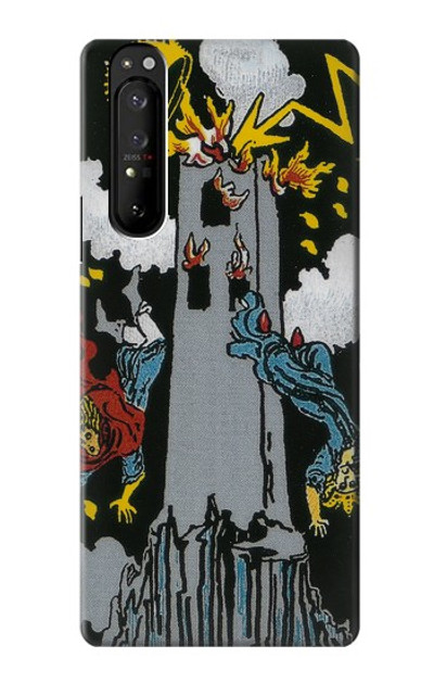 S3745 Tarot Card The Tower Case Cover Custodia per Sony Xperia 1 III