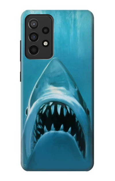 S0830 White Shark Case Cover Custodia per Samsung Galaxy A52, Galaxy A52 5G