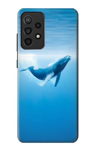 S0843 Blue Whale Case Cover Custodia per Samsung Galaxy A52, Galaxy A52 5G