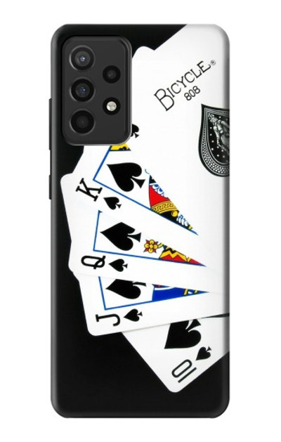 S1078 Poker Royal Straight Flush Case Cover Custodia per Samsung Galaxy A52, Galaxy A52 5G