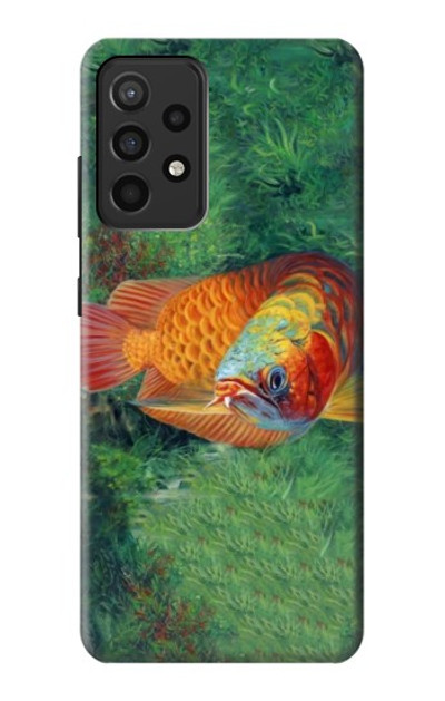 S1157 Red Arowana Fish Case Cover Custodia per Samsung Galaxy A52, Galaxy A52 5G S1157 Red Arowana Fish Case Cover Custodia per Samsung Galaxy A52, Galaxy A52 5G