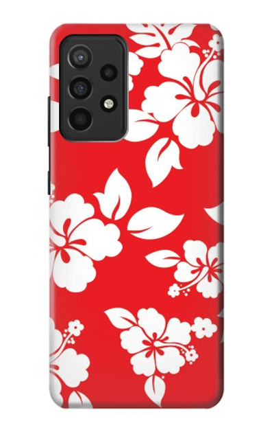 S1949 Hawaiian Hibiscus Pattern Case Cover Custodia per Samsung Galaxy A52, Galaxy A52 5G