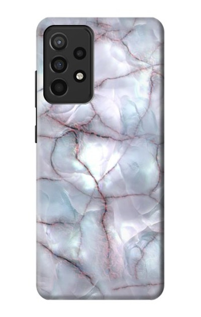 S2316 Dark Blue Marble Texture Graphic Print Case Cover Custodia per Samsung Galaxy A52, Galaxy A52 5G