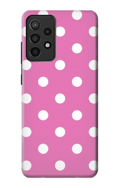 S2358 Pink Polka Dots Case Cover Custodia per Samsung Galaxy A52, Galaxy A52 5G
