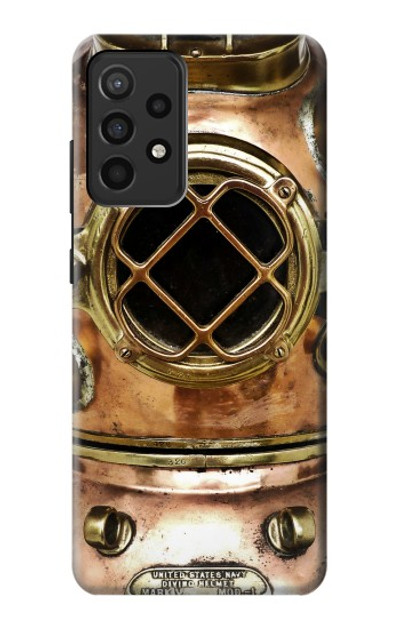 S2412 Vintage Deep Sea Diving Helmet Case Cover Custodia per Samsung Galaxy A52, Galaxy A52 5G