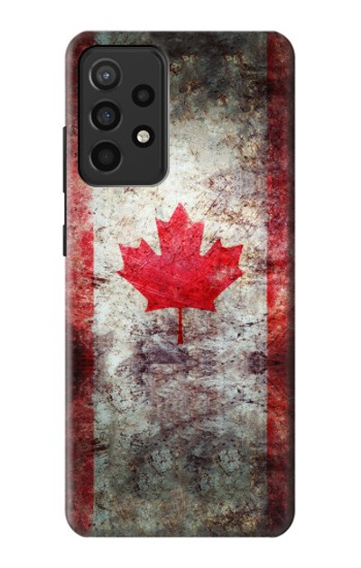 S2490 Canada Maple Leaf Flag Texture Case Cover Custodia per Samsung Galaxy A52, Galaxy A52 5G