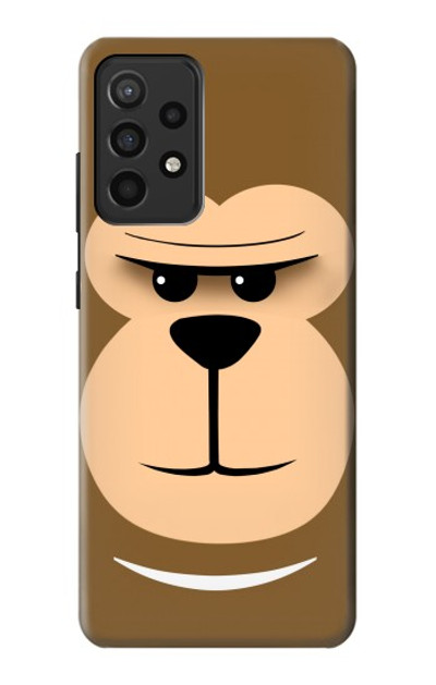 S2721 Cute Grumpy Monkey Cartoon Case Cover Custodia per Samsung Galaxy A52, Galaxy A52 5G