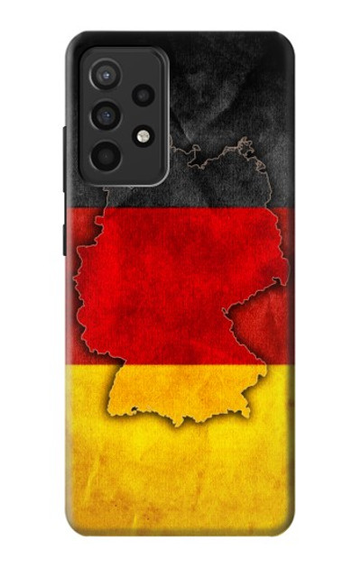 S2935 Germany Flag Map Case Cover Custodia per Samsung Galaxy A52, Galaxy A52 5G