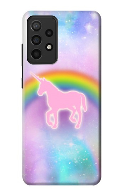 S3070 Rainbow Unicorn Pastel Sky Case Cover Custodia per Samsung Galaxy A52, Galaxy A52 5G