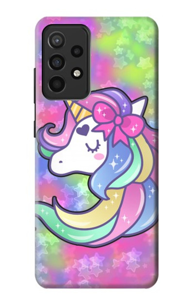 S3264 Pastel Unicorn Case Cover Custodia per Samsung Galaxy A52, Galaxy A52 5G
