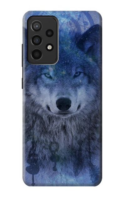 S3410 Wolf Dream Catcher Case Cover Custodia per Samsung Galaxy A52, Galaxy A52 5G