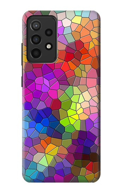 S3677 Colorful Brick Mosaics Case Cover Custodia per Samsung Galaxy A52, Galaxy A52 5G