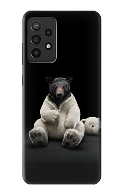 S0878 Black Bear Case Cover Custodia per Samsung Galaxy A72, Galaxy A72 5G