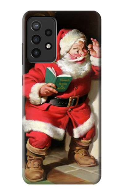S1417 Santa Claus Merry Xmas Case Cover Custodia per Samsung Galaxy A72, Galaxy A72 5G