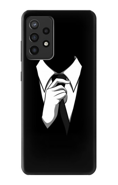 S1591 Anonymous Man in Black Suit Case Cover Custodia per Samsung Galaxy A72, Galaxy A72 5G