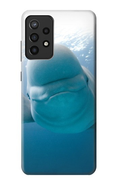 S1801 Beluga Whale Smile Whale Case Cover Custodia per Samsung Galaxy A72, Galaxy A72 5G