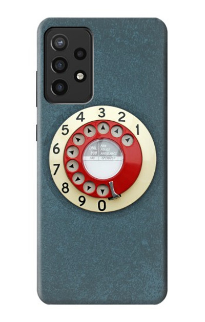 S1968 Rotary Dial Telephone Case Cover Custodia per Samsung Galaxy A72, Galaxy A72 5G