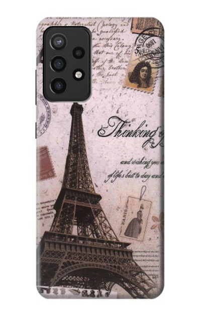 S2211 Paris Postcard Eiffel Tower Case Cover Custodia per Samsung Galaxy A72, Galaxy A72 5G