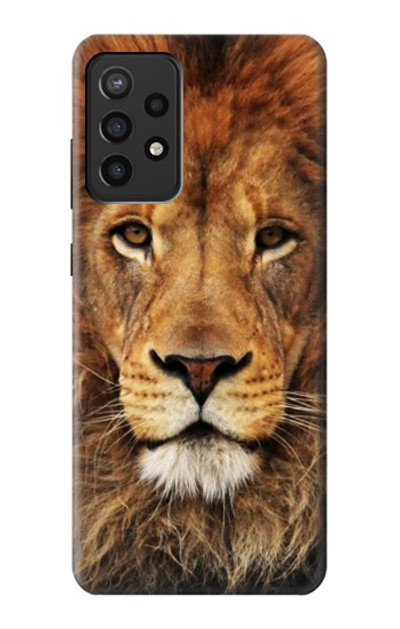 S2870 Lion King of Beasts Case Cover Custodia per Samsung Galaxy A72, Galaxy A72 5G
