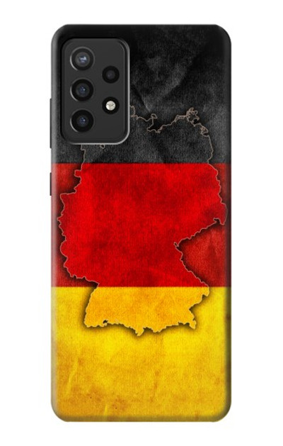 S2935 Germany Flag Map Case Cover Custodia per Samsung Galaxy A72, Galaxy A72 5G