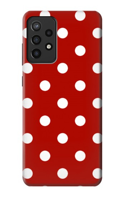 S2951 Red Polka Dots Case Cover Custodia per Samsung Galaxy A72, Galaxy A72 5G