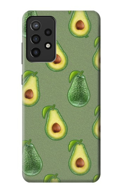 S3285 Avocado Fruit Pattern Case Cover Custodia per Samsung Galaxy A72, Galaxy A72 5G