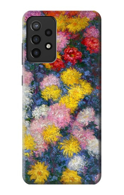 S3342 Claude Monet Chrysanthemums Case Cover Custodia per Samsung Galaxy A72, Galaxy A72 5G