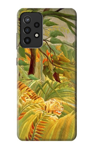 S3344 Henri Rousseau Tiger in a Tropical Storm Case Cover Custodia per Samsung Galaxy A72, Galaxy A72 5G