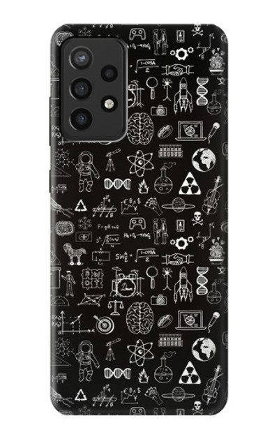 S3426 Blackboard Science Case Cover Custodia per Samsung Galaxy A72, Galaxy A72 5G