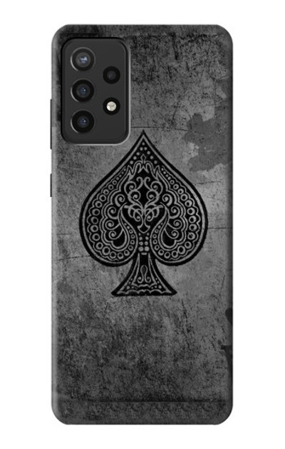 S3446 Black Ace Spade Case Cover Custodia per Samsung Galaxy A72, Galaxy A72 5G