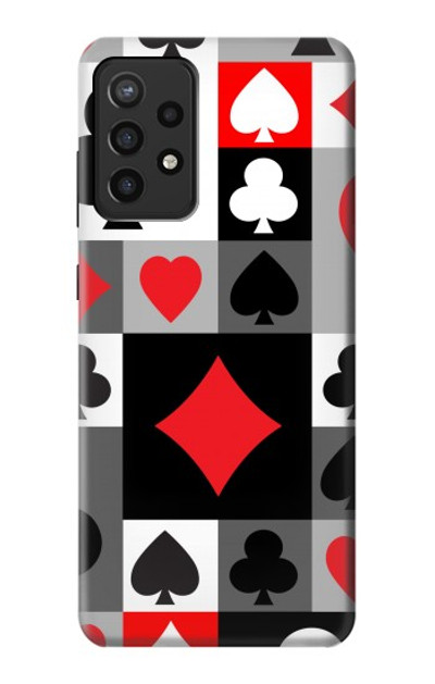 S3463 Poker Card Suit Case Cover Custodia per Samsung Galaxy A72, Galaxy A72 5G