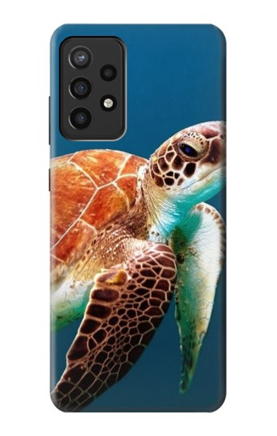 S3497 Green Sea Turtle Case Cover Custodia per Samsung Galaxy A72, Galaxy A72 5G