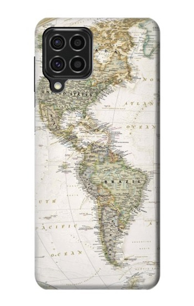 S0604 World Map Case Cover Custodia per Samsung Galaxy F62