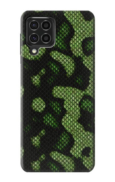 S2877 Green Snake Skin Graphic Printed Case Cover Custodia per Samsung Galaxy F62