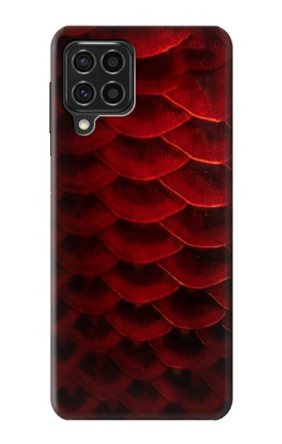 S2879 Red Arowana Fish Scale Case Cover Custodia per Samsung Galaxy F62