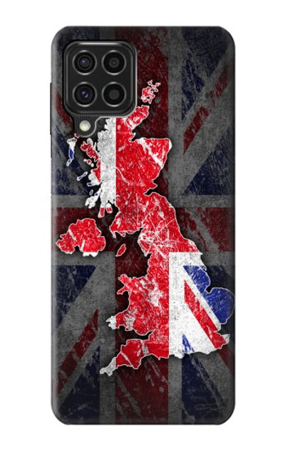 S2936 UK British Flag Map Case Cover Custodia per Samsung Galaxy F62